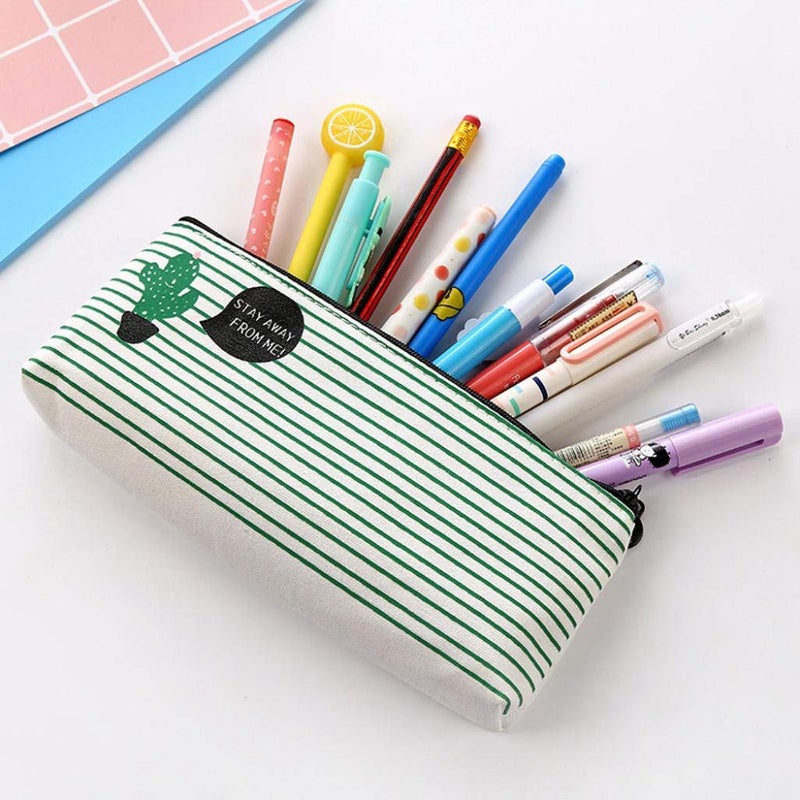 woobles Cartoon Stationery Pencil Case┃ Cute Pouch Pen Case Desk Pencil Holder ┃Cosmetic Makeup Organizer Bag ┃School Supplies Pouch Pencil Case with Zipper Closure (3Pcs) - Image 4